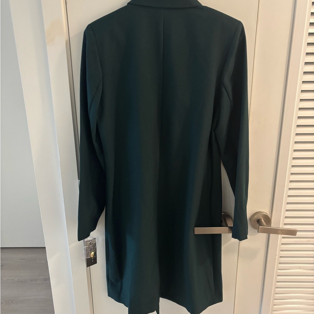 Sharagano Dark Green Double-Breasted Dress Size 8 - Picture 4 of 7